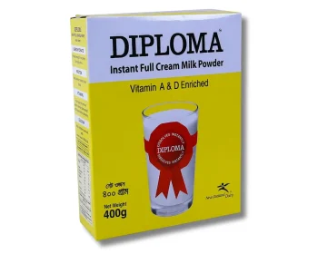 Diploma Instant Full Cream Milk Powder 400gm (BIB) ৳390  Per Piece