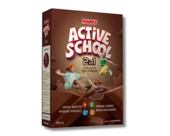 Marks Active School 2in1 Chocolate Milk Powder 400gm ৳425  Per Piece