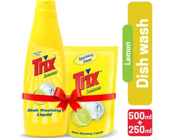 Trix Dishwashing Liquid 500ml + 250ml Poly (Save 30 tk)