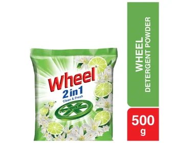 Wheel Clean & Fresh 2in1 Detergent Powder 500gm