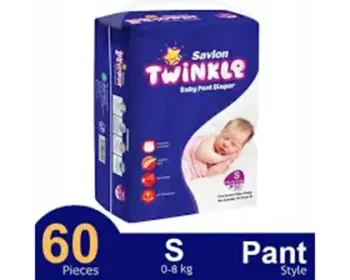Savlon Twinkle Baby Pant Diaper S-60Pcs
