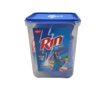 Rin Advanced Detergent Powder 1kg + Conainer