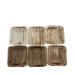 Areca Leaf Square Bowl 6 pcs