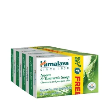 Himalaya Neem & Turmeric Soap 125 gm (Buy 3 Get 1 Free) 4 pcs