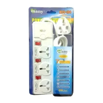 Many 3 Socket Power Converter Multi Plug (3 Pin) each