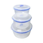 Npoly Round Food Box 3 pcs