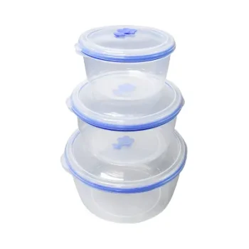 Npoly Round Food Box 3 pcs