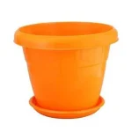 RFL TEL Flower Tub With Tray (Fanta Orange) 14 inch each
