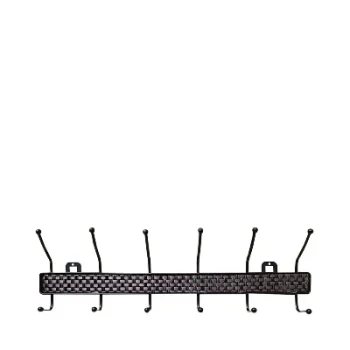 Steel Wire (22"x6") Wall 6 Hook Hanger (China) each