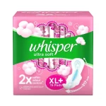 T5 Whisper Ultra Softs Air Fresh Sanitary Napkins XL+ 15 pcs