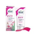 Veet Pure Hair Removal Cream With Organic Aelo Vera and Rose Extract 50 gm